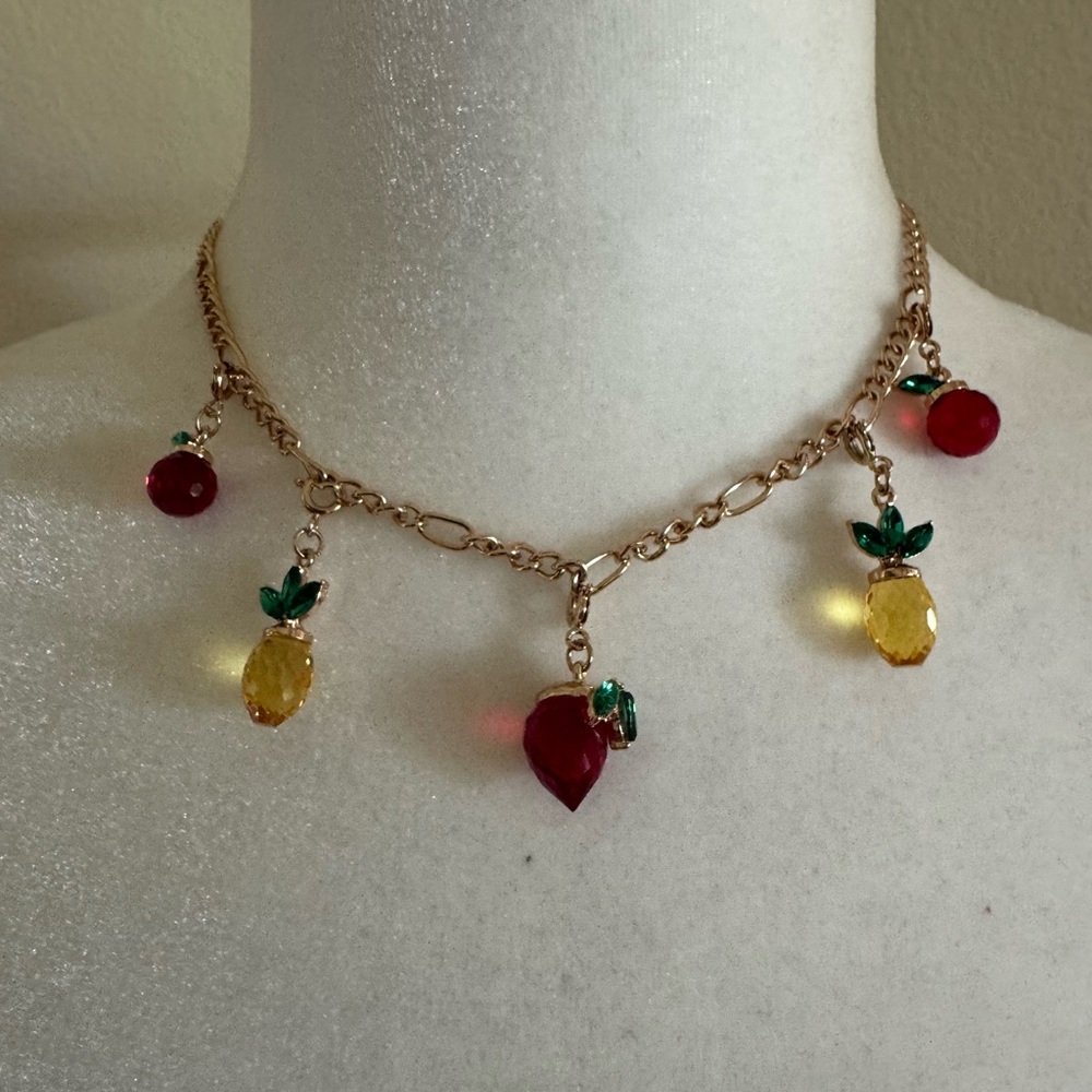 Ava & Aiden fruit Charm adjustable Necklace